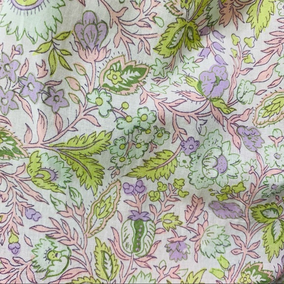 LOVE THE LABEL Square Neck Puff Sleeve Floral Mini Dress Size Large NWT - Picture 16 of 16